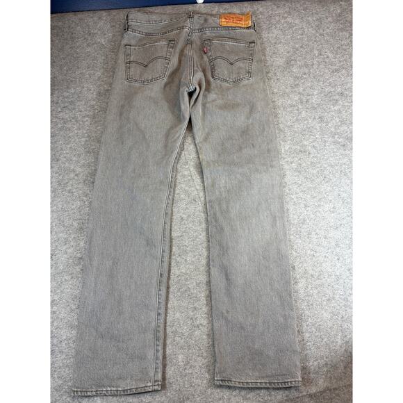 Vintage Levis 501 Red Tab Denim Jeans Mens 30x32 Gray Straight Streetwear Casual - Picture 2 of 10
